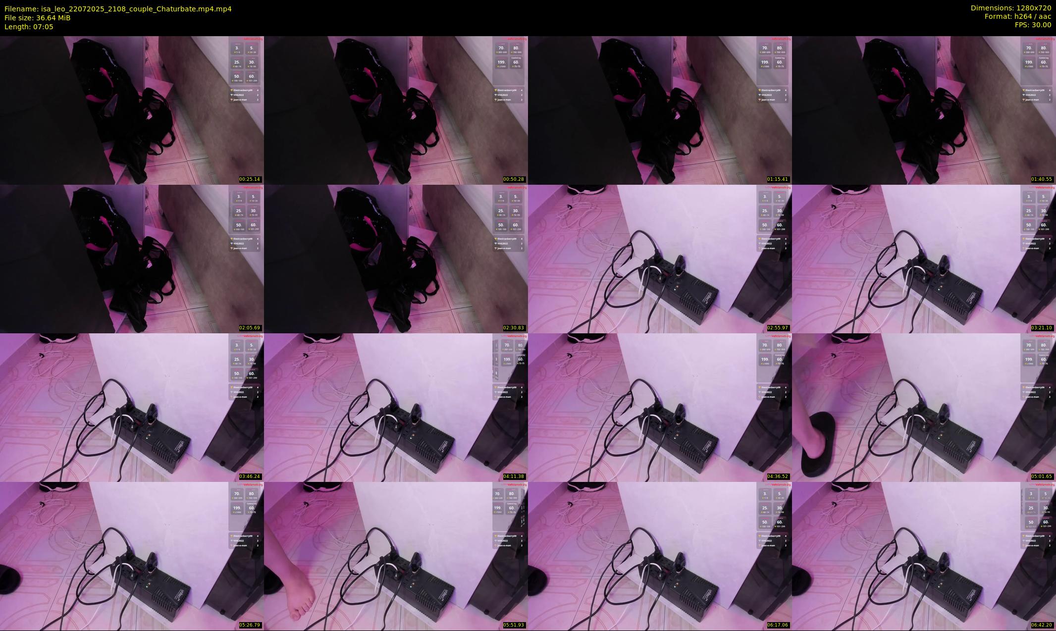 isa_leo — 8 minute Chaturbate couple cam show recording, 720p, Jul 22, 2025