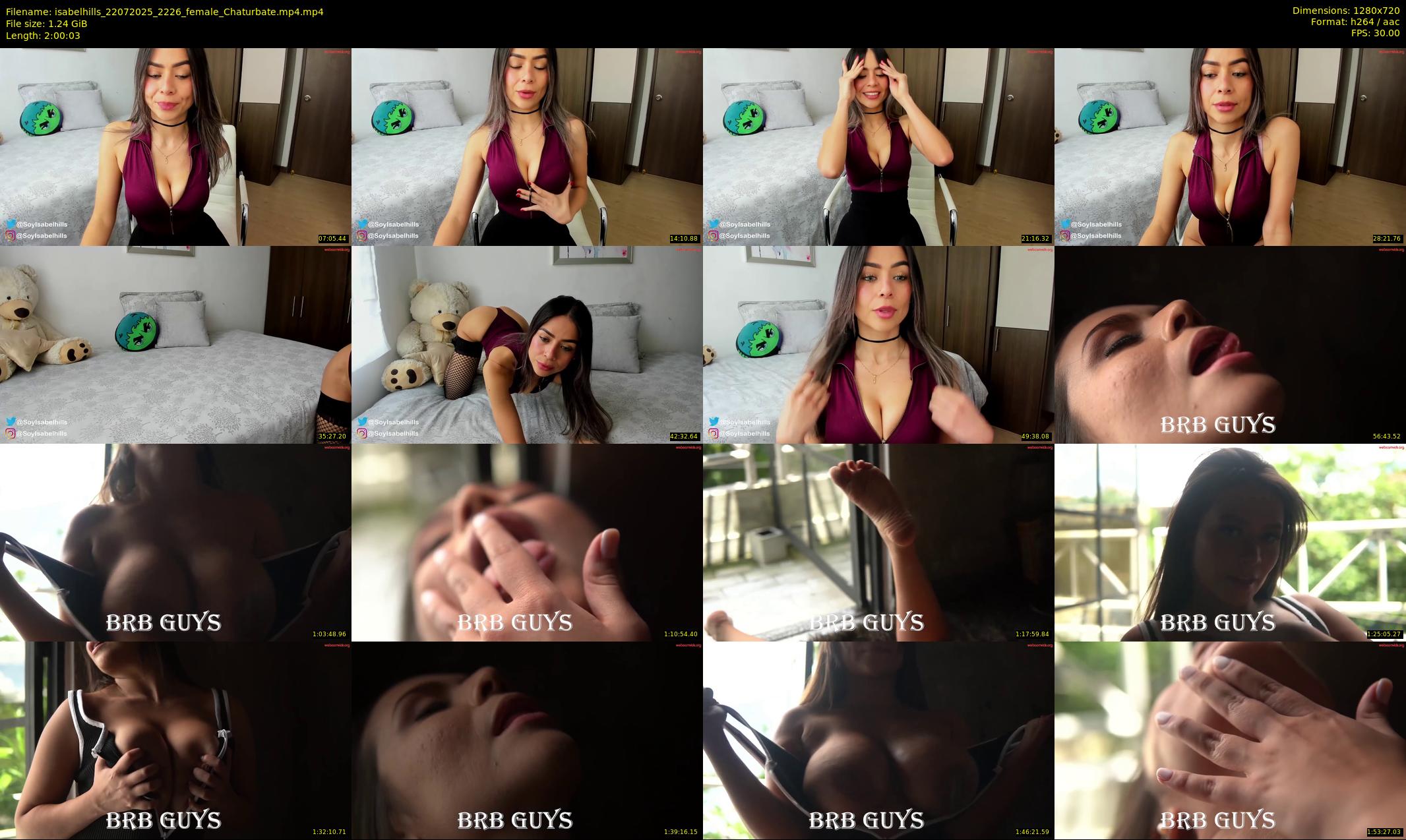 isabelhills — 121 minute Chaturbate female cam show recording, 720p, Jul 22, 2025