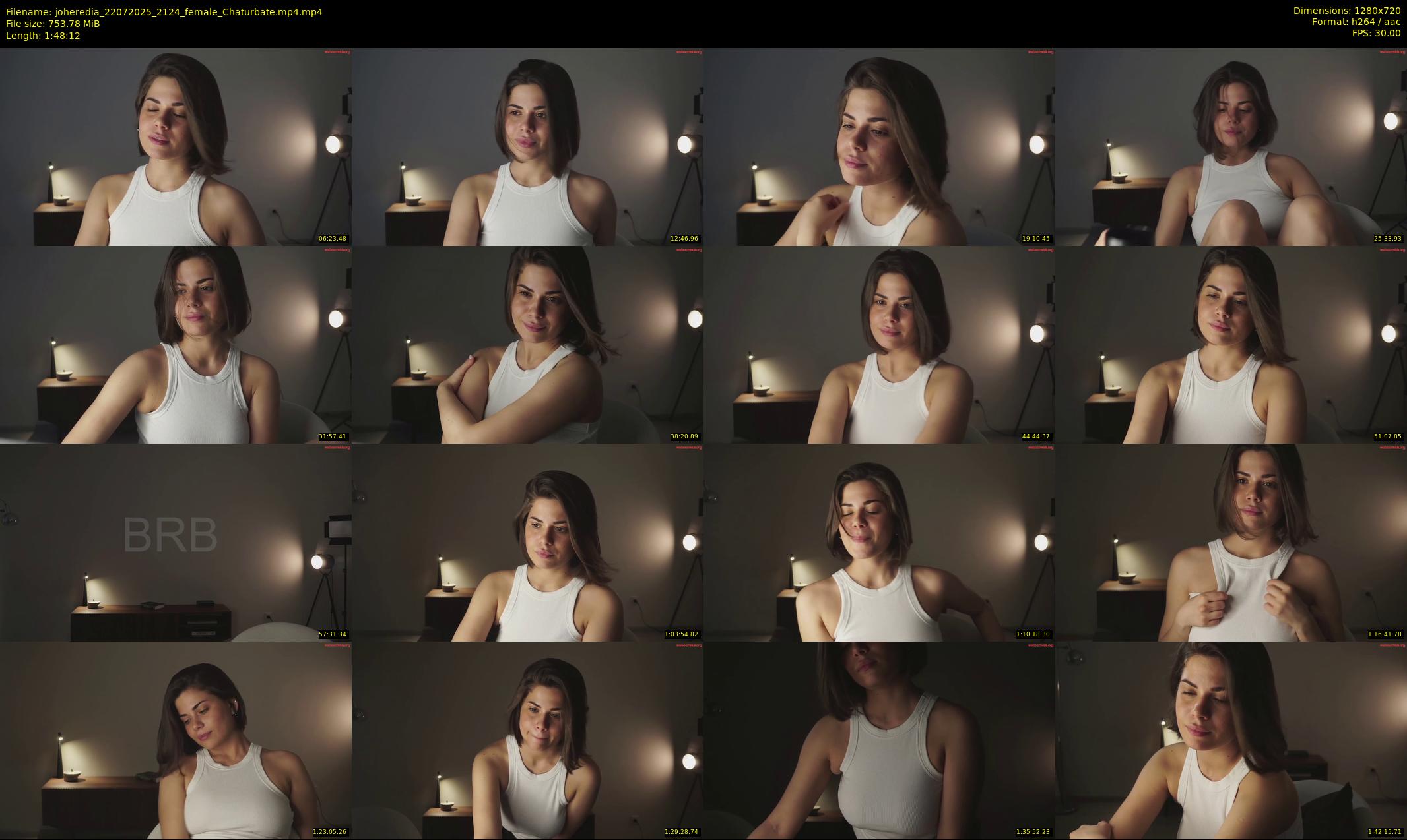 joheredia — 109 minute Chaturbate female cam show recording, 720p, Jul 22, 2025