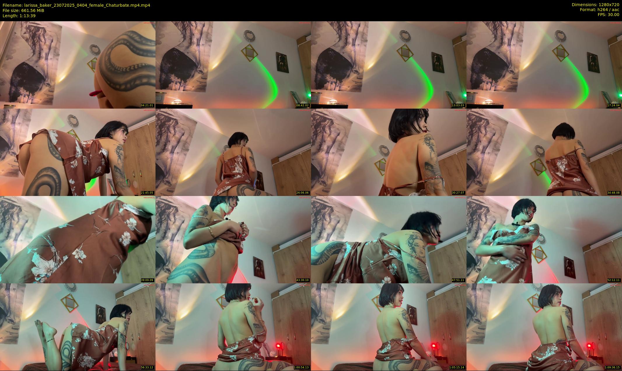 larissa_baker — 74 minute Chaturbate female cam show recording, 720p, Jul 23, 2025