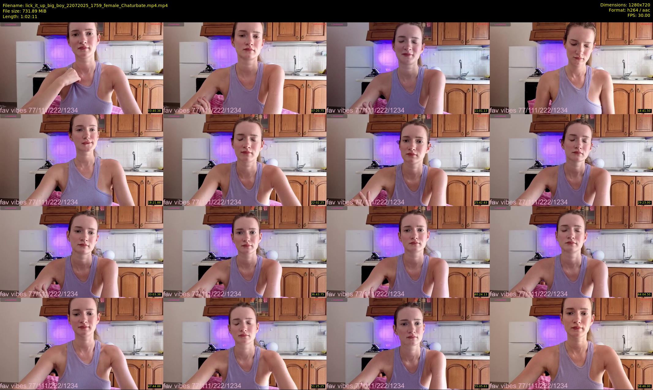 lick_it_up_big_boy — 63 minute Chaturbate female cam show recording, 720p, Jul 22, 2025