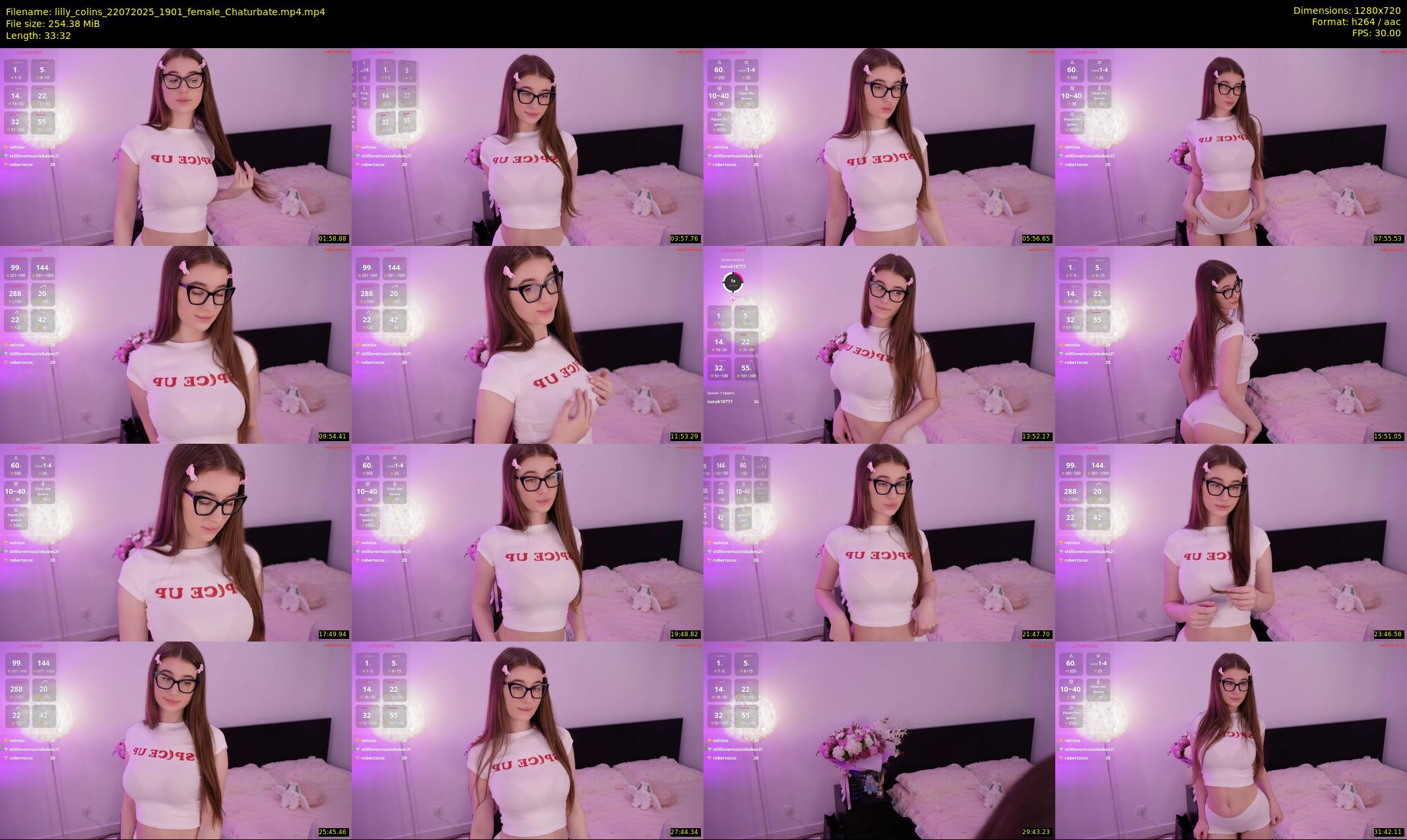 lilly_colins — 34 minute Chaturbate female cam show recording, 720p, Jul 22, 2025