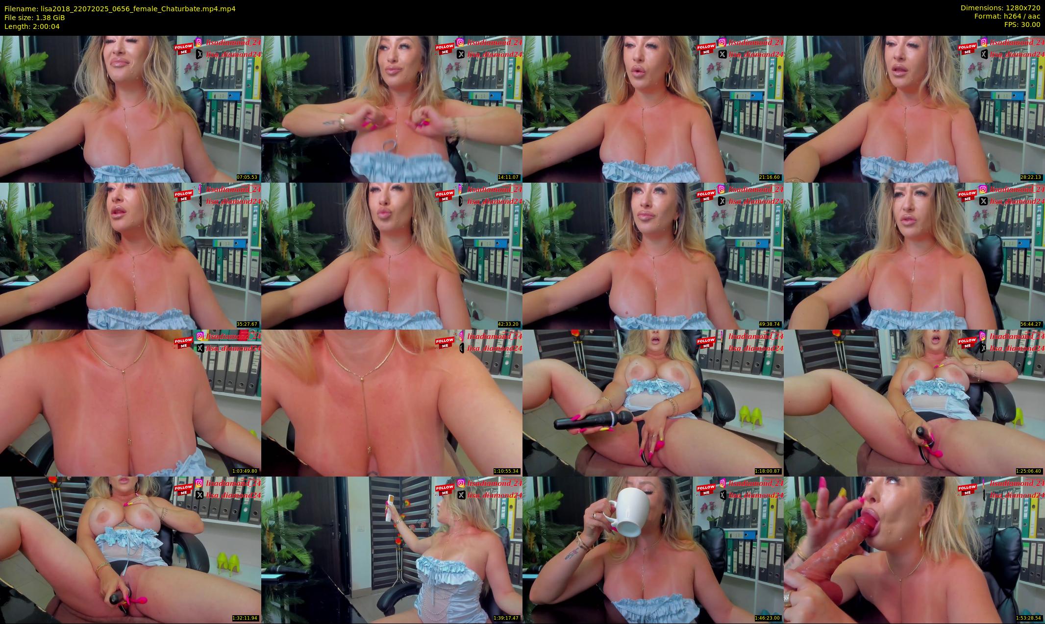 lisa2018 — 121 minute Chaturbate female cam show recording, 720p, Jul 22, 2025