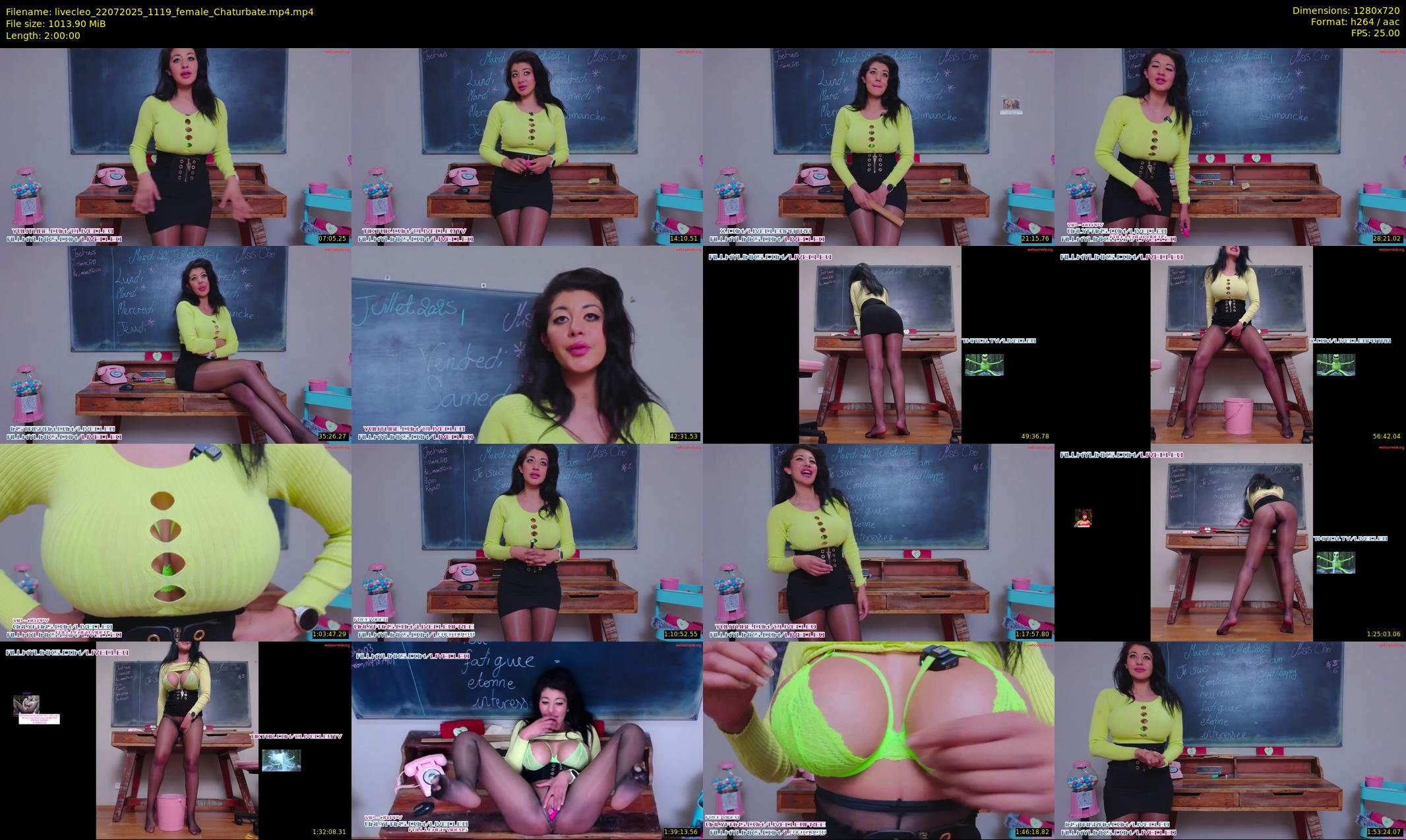livecleo — 120 minute Chaturbate female cam show recording, 720p, Jul 22, 2025
