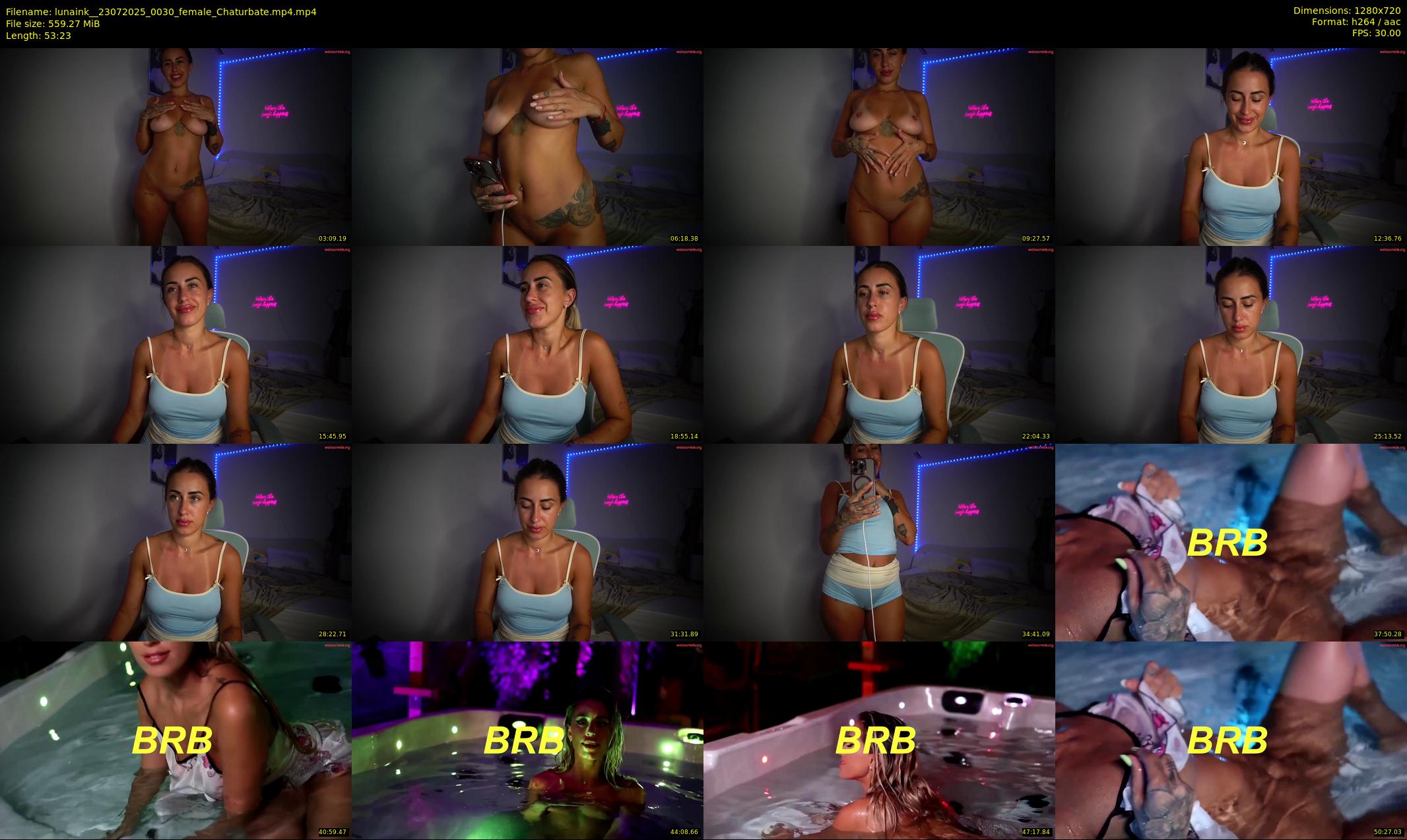 lunaink_ — 54 minute Chaturbate female cam show recording, 720p, Jul 23, 2025