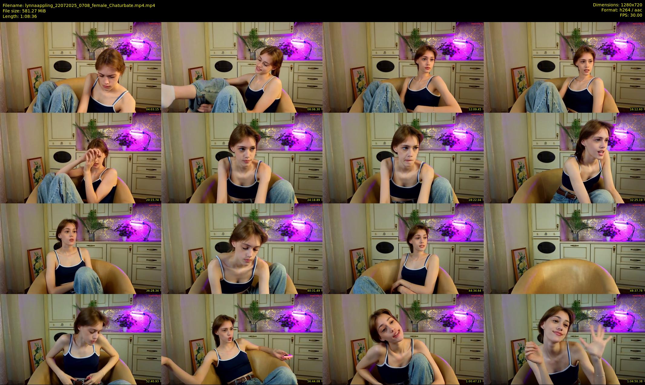 lynnaappling — 69 minute Chaturbate female cam show recording, 720p, Jul 22, 2025