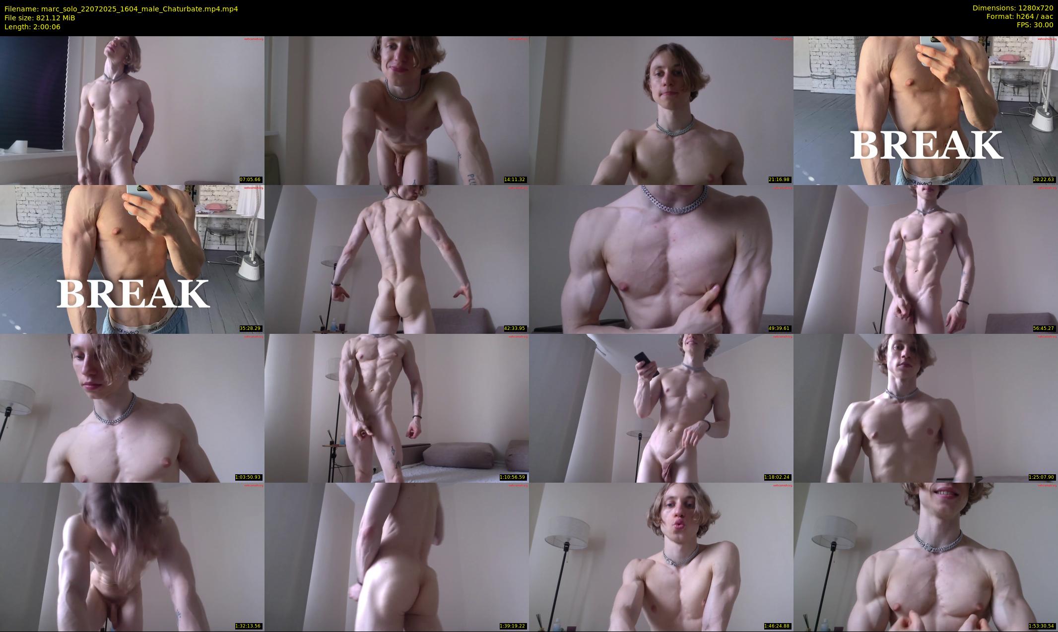marc_solo — 121 minute Chaturbate male cam show recording, 720p, Jul 22, 2025
