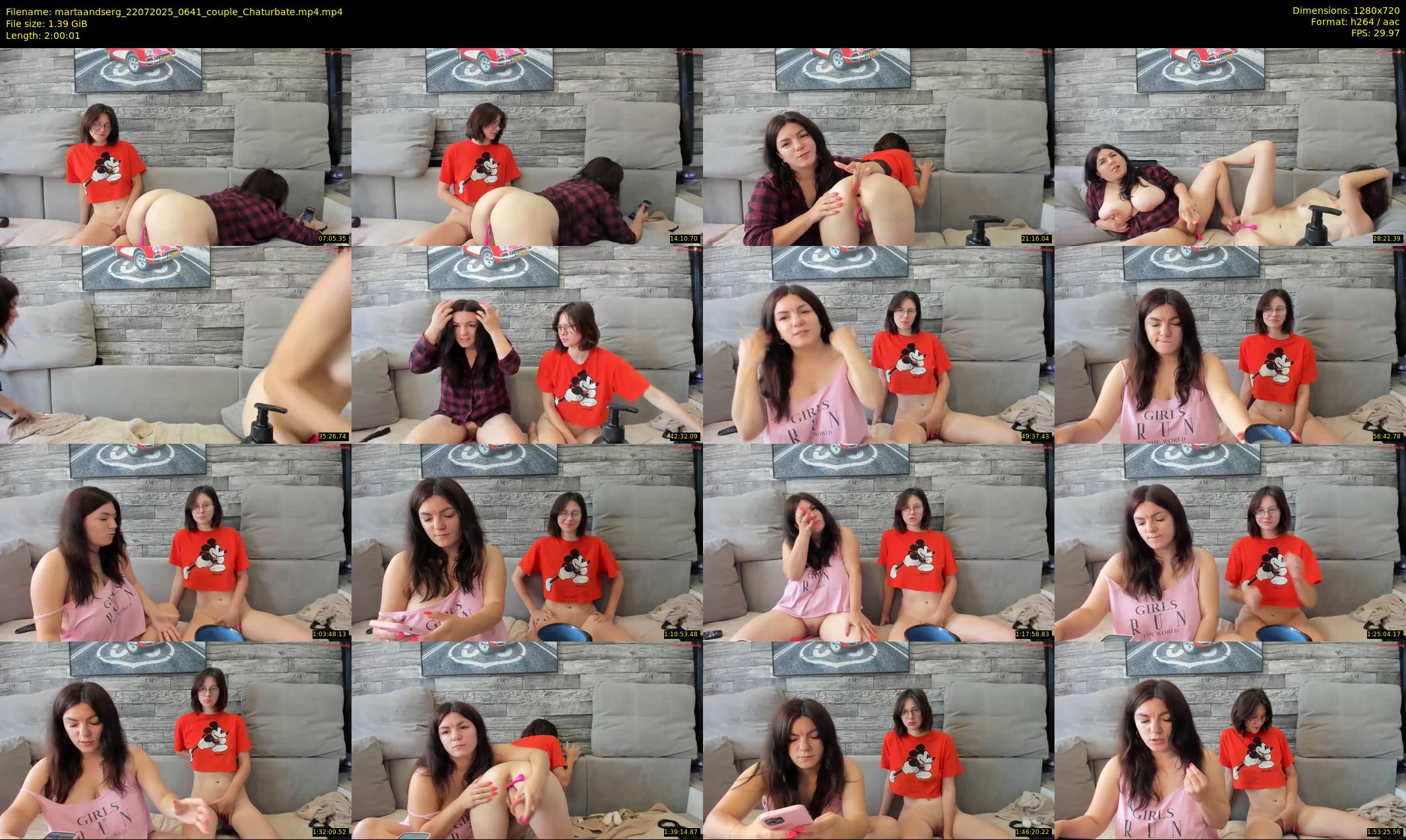 martaandserg — 121 minute Chaturbate female cam show recording, 720p, Jul 22, 2025