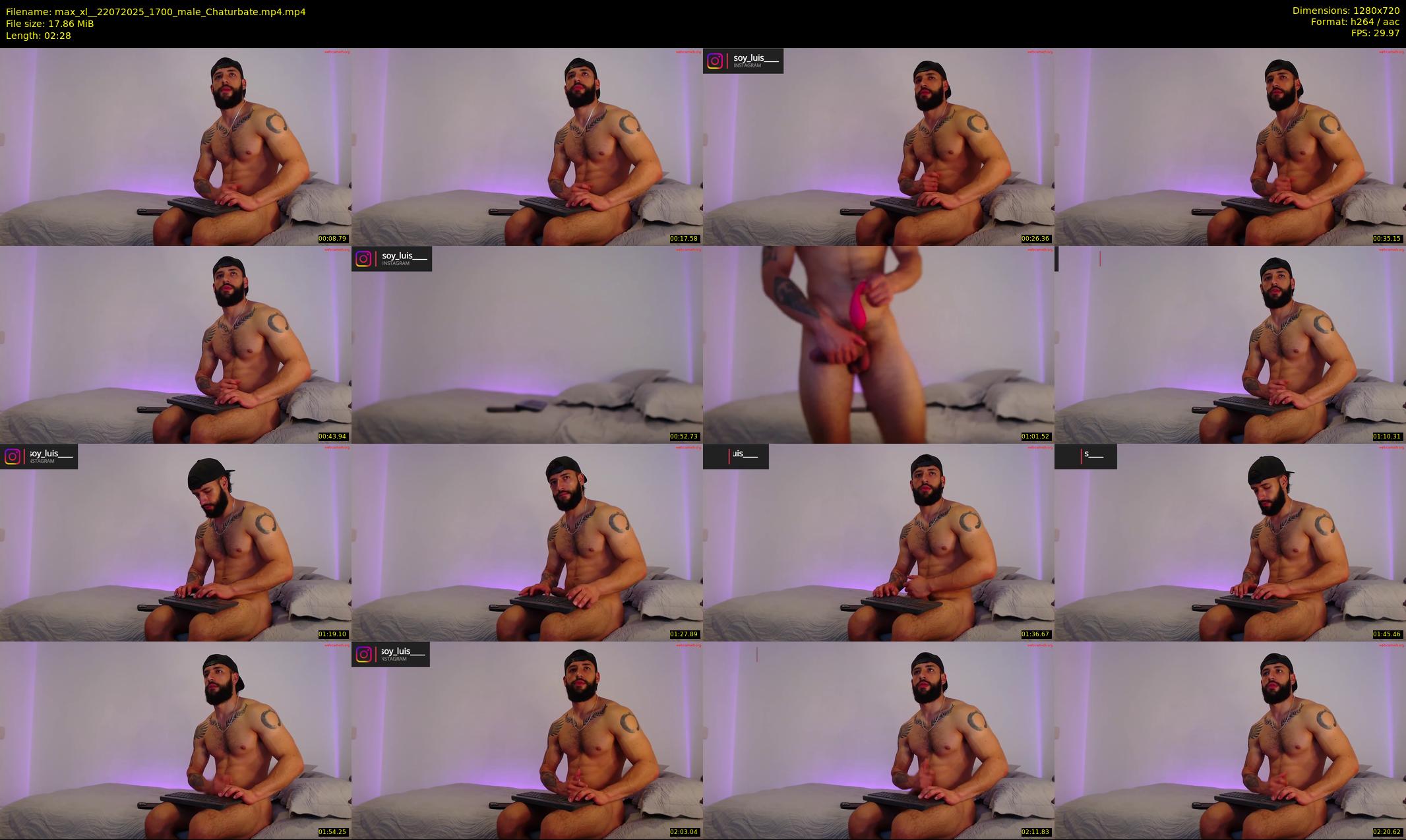 max_xl_ — 3 minute Chaturbate male cam show recording, 720p, Jul 22, 2025