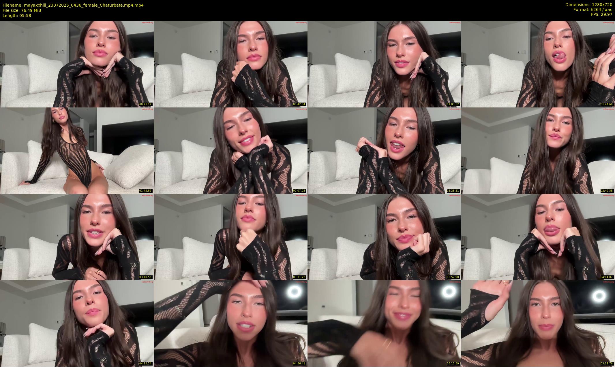mayaxxhill — 6 minute Chaturbate female cam show recording, 720p, Jul 23, 2025