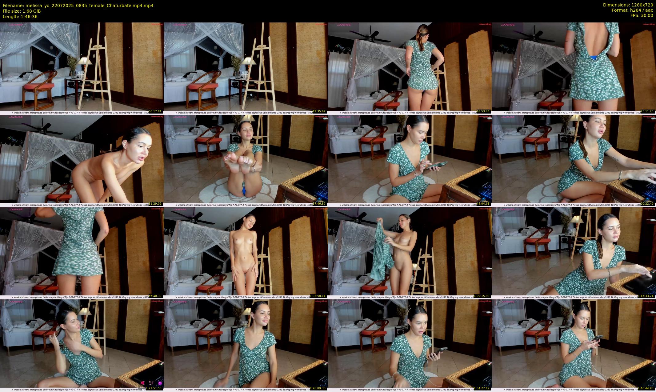 melissa_yo — 107 minute Chaturbate female cam show recording, 720p, Jul 22, 2025