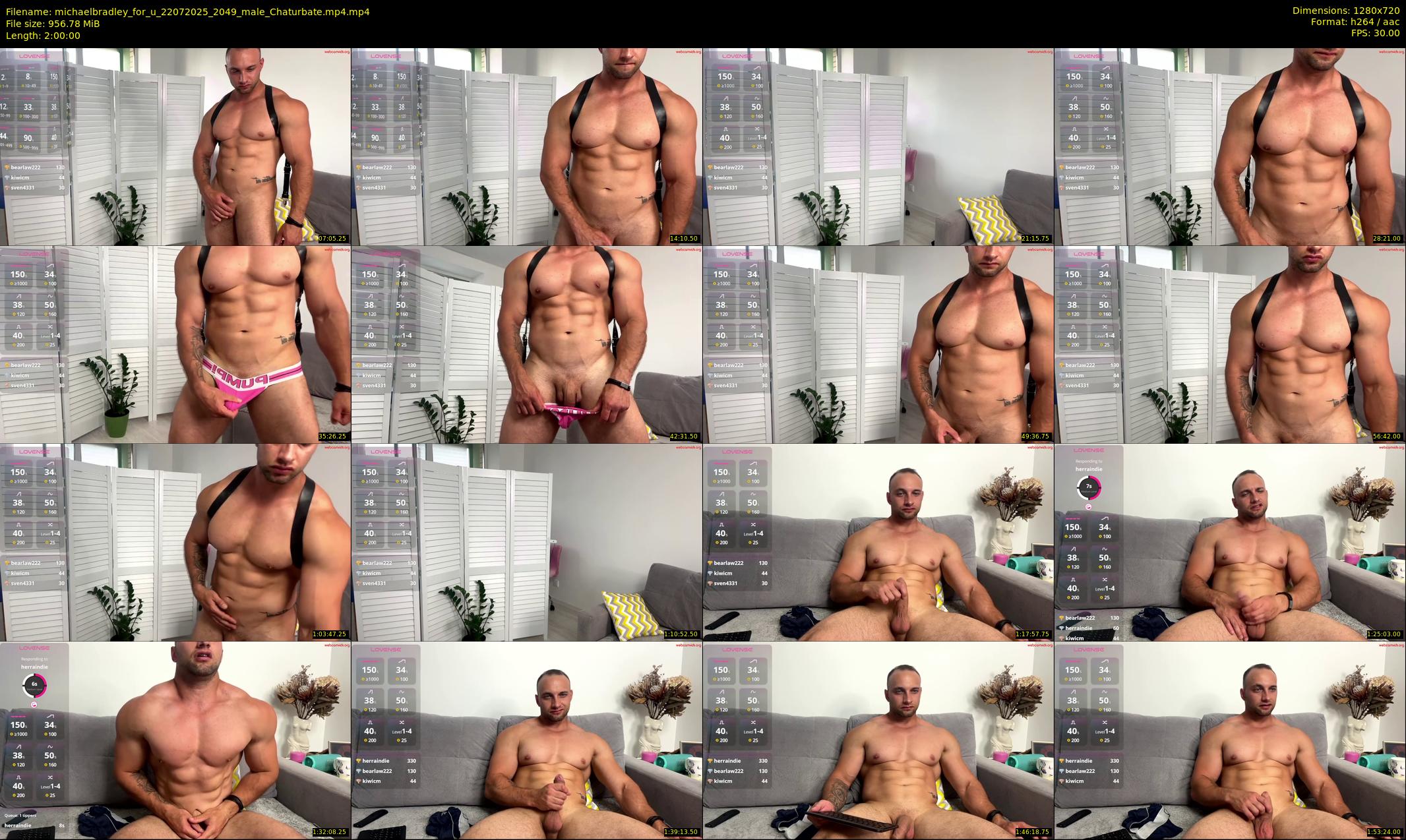michaelbradley_for_u — 120 minute Chaturbate male cam show recording, 720p, Jul 22, 2025
