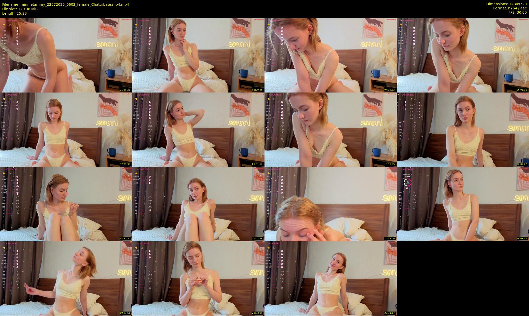 minnietammy — 26 minute Chaturbate female cam show recording, 720p, Jul 22, 2025