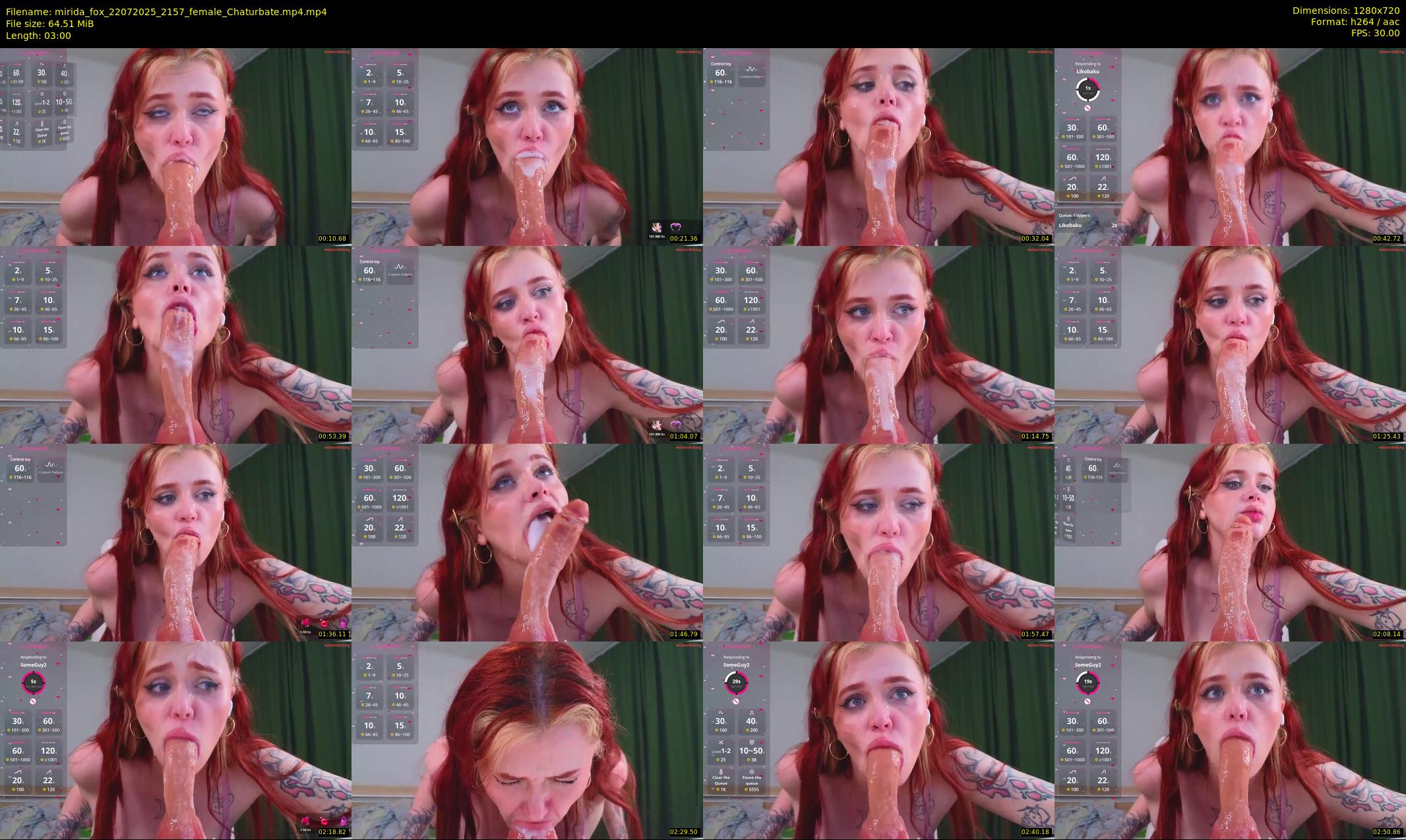 mirida_fox — 3 minute Chaturbate female cam show recording, 720p, Jul 22, 2025
