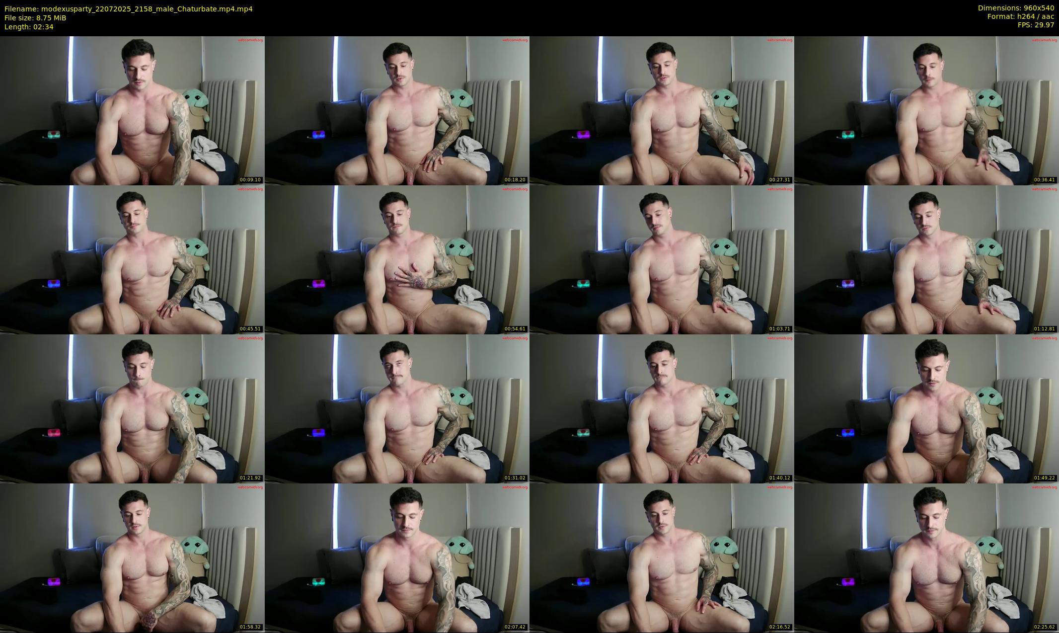 modexusparty — 3 minute Chaturbate male cam show recording, 480p, Jul 22, 2025
