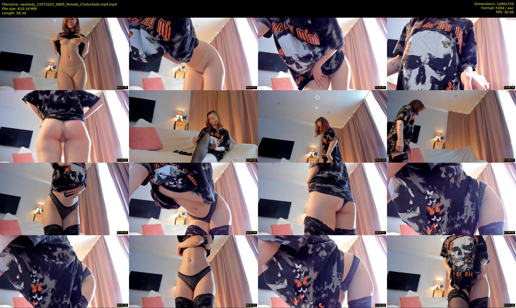 nasslady — 59 minute Chaturbate female cam show recording, 720p, Jul 22, 2025
