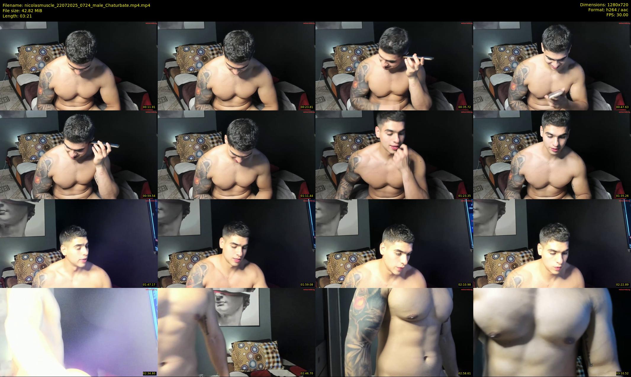 nicolasmuscle — 4 minute Chaturbate male cam show recording, 720p, Jul 22, 2025