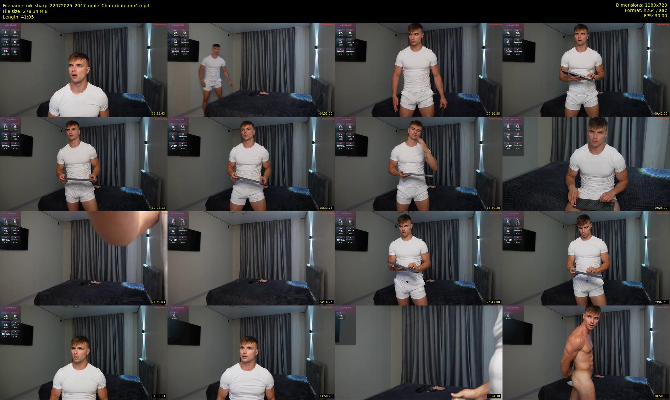 nik_sharp — 42 minute Chaturbate male cam show recording, 720p, Jul 22, 2025