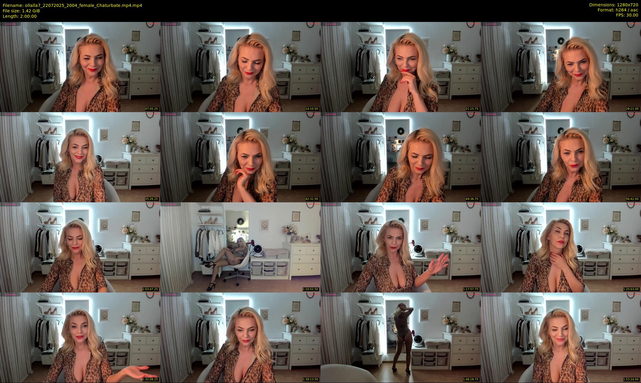 ollalla7 — 120 minute Chaturbate female cam show recording, 720p, Jul 22, 2025