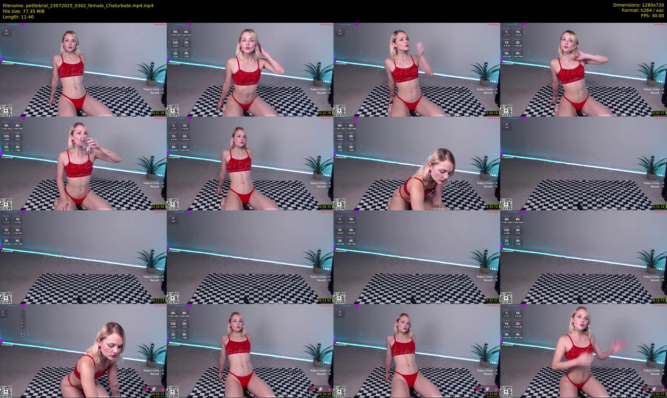 petitebrat — 12 minute Chaturbate female cam show recording, 720p, Jul 23, 2025