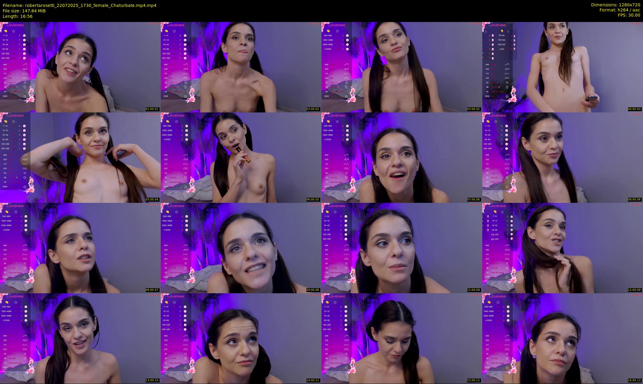 robertarosetti — 17 minute Chaturbate female cam show recording, 720p, Jul 22, 2025