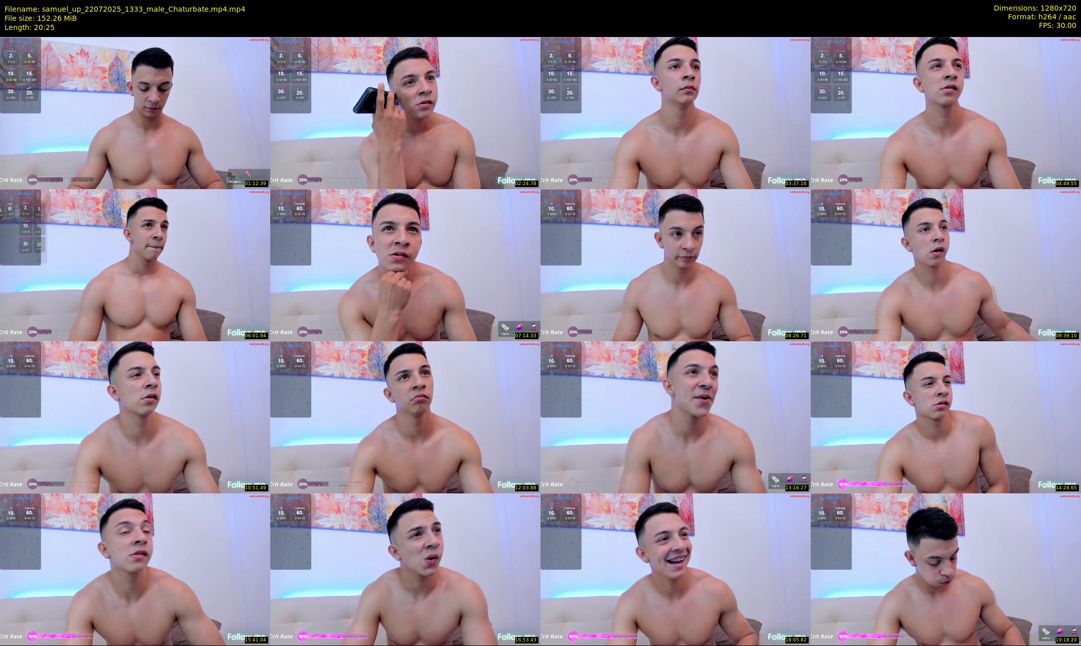 samuel_up — 21 minute Chaturbate male cam show recording, 720p, Jul 22, 2025