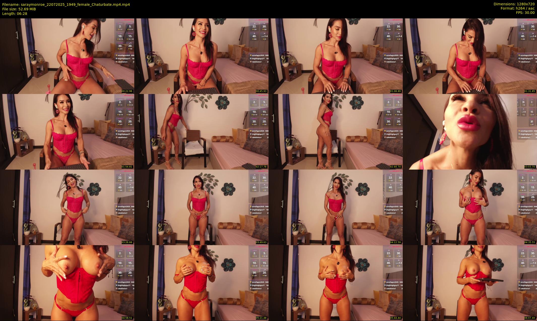 saraymonroe — 7 minute Chaturbate female cam show recording, 720p, Jul 22, 2025