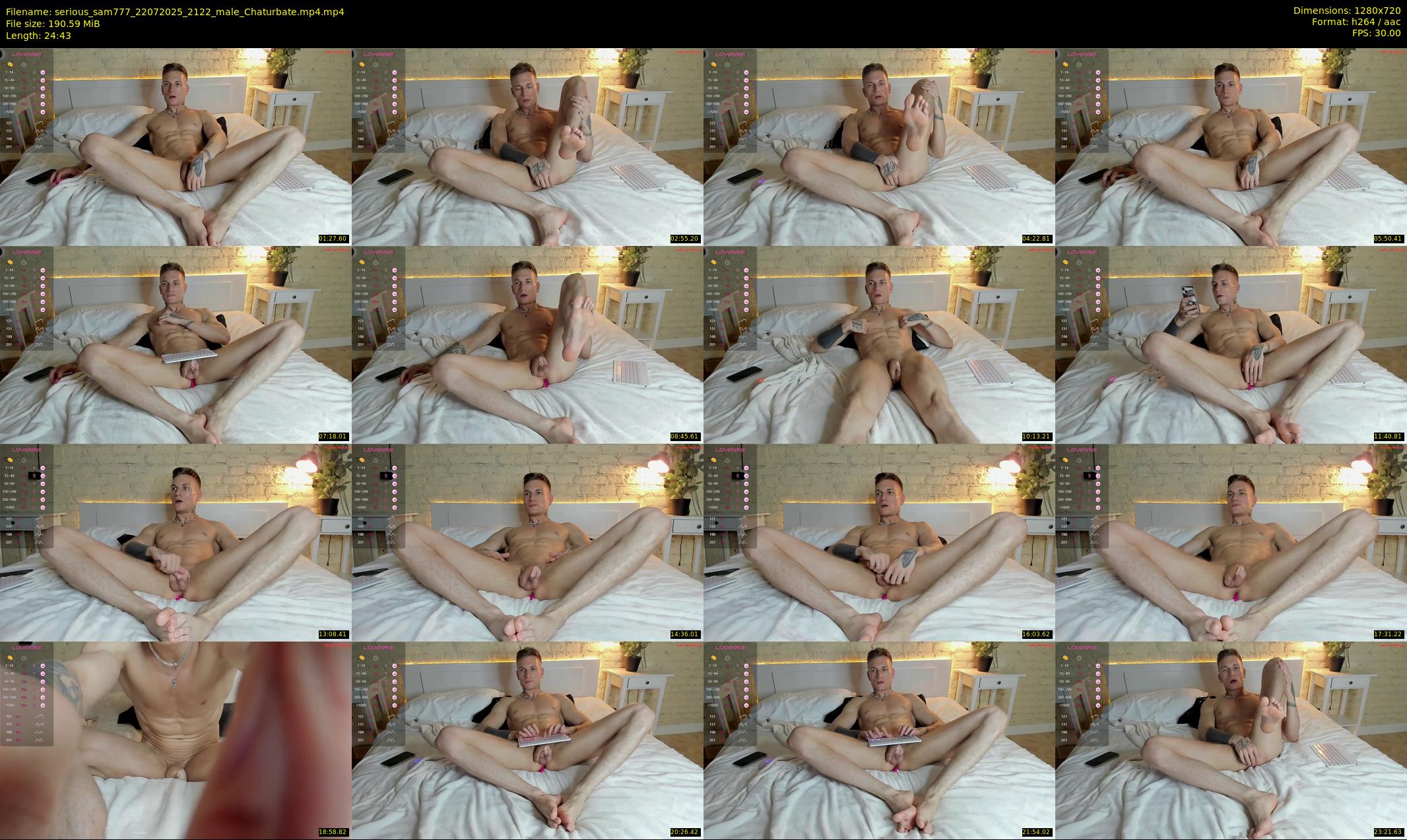 serious_sam777 — 25 minute Chaturbate male cam show recording, 720p, Jul 22, 2025