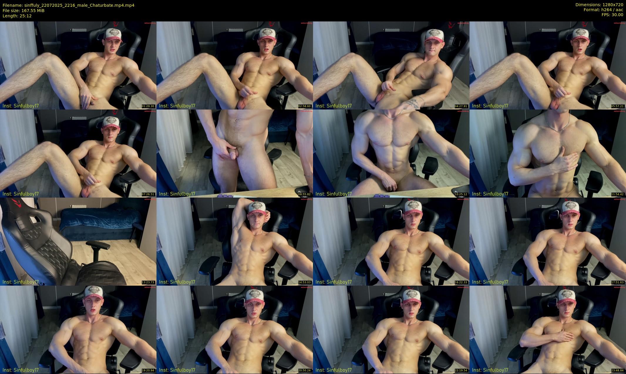 sinffuly — 26 minute Chaturbate male cam show recording, 720p, Jul 22, 2025