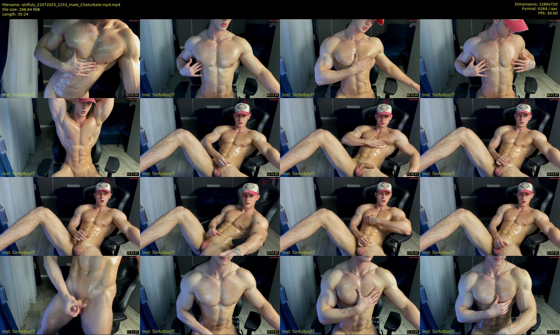 sinffuly — 36 minute Chaturbate male cam show recording, 720p, Jul 22, 2025