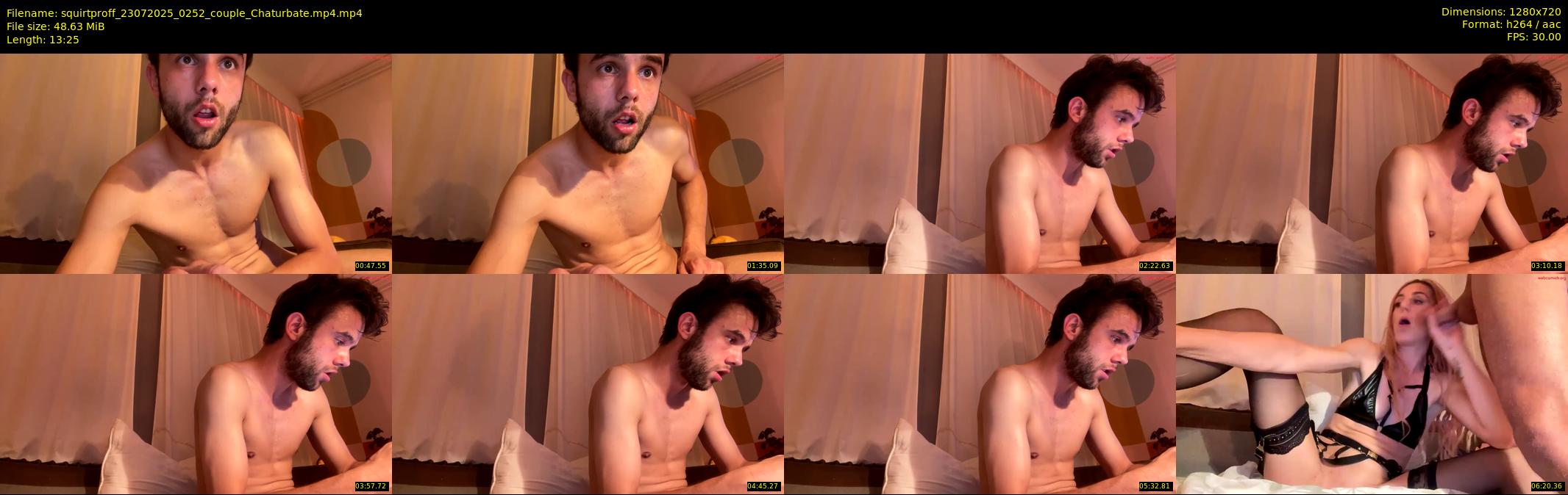 squirtproff — 14 minute Chaturbate couple cam show recording, 720p, Jul 23, 2025