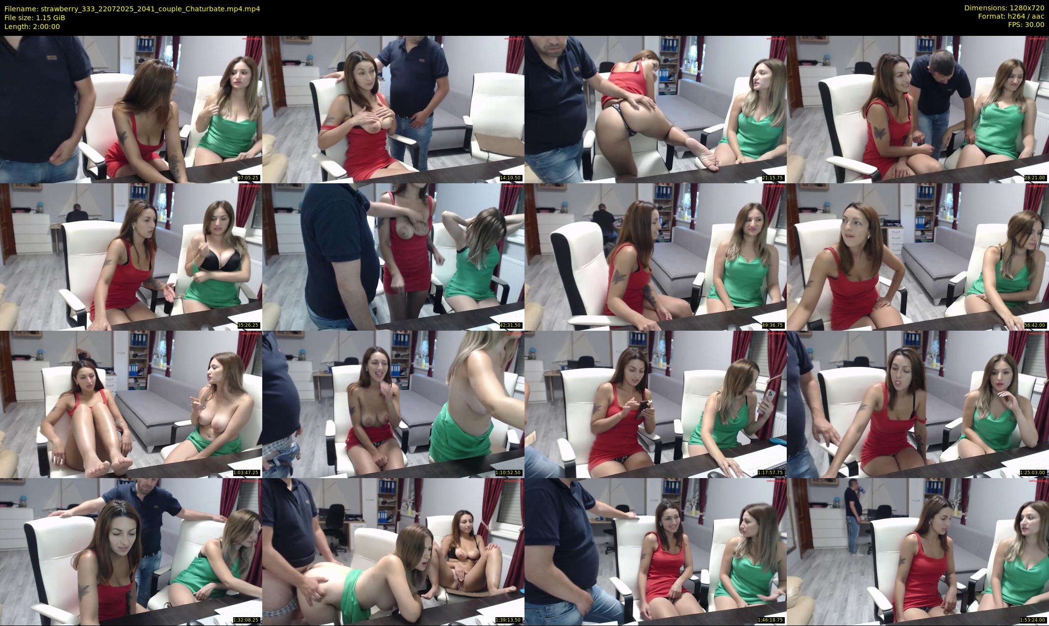 strawberry_333 — 120 minute Chaturbate couple cam show recording, 720p, Jul 22, 2025
