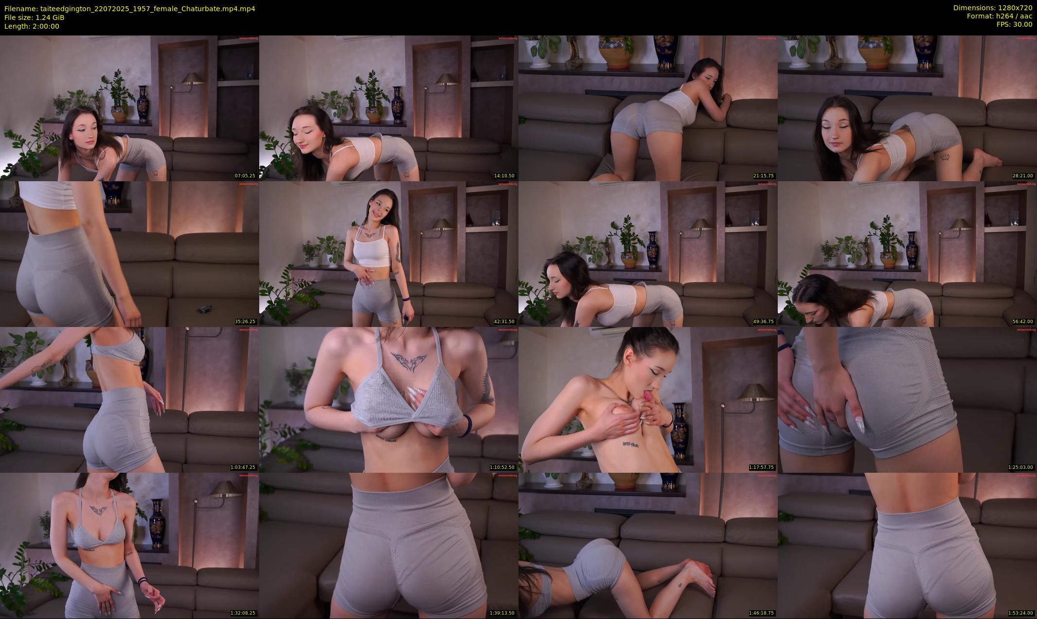 taiteedgington — 120 minute Chaturbate female cam show recording, 720p, Jul 22, 2025