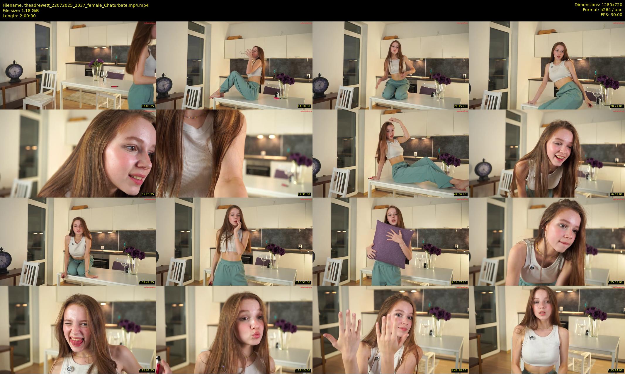 theadrewett — 120 minute Chaturbate female cam show recording, 720p, Jul 22, 2025