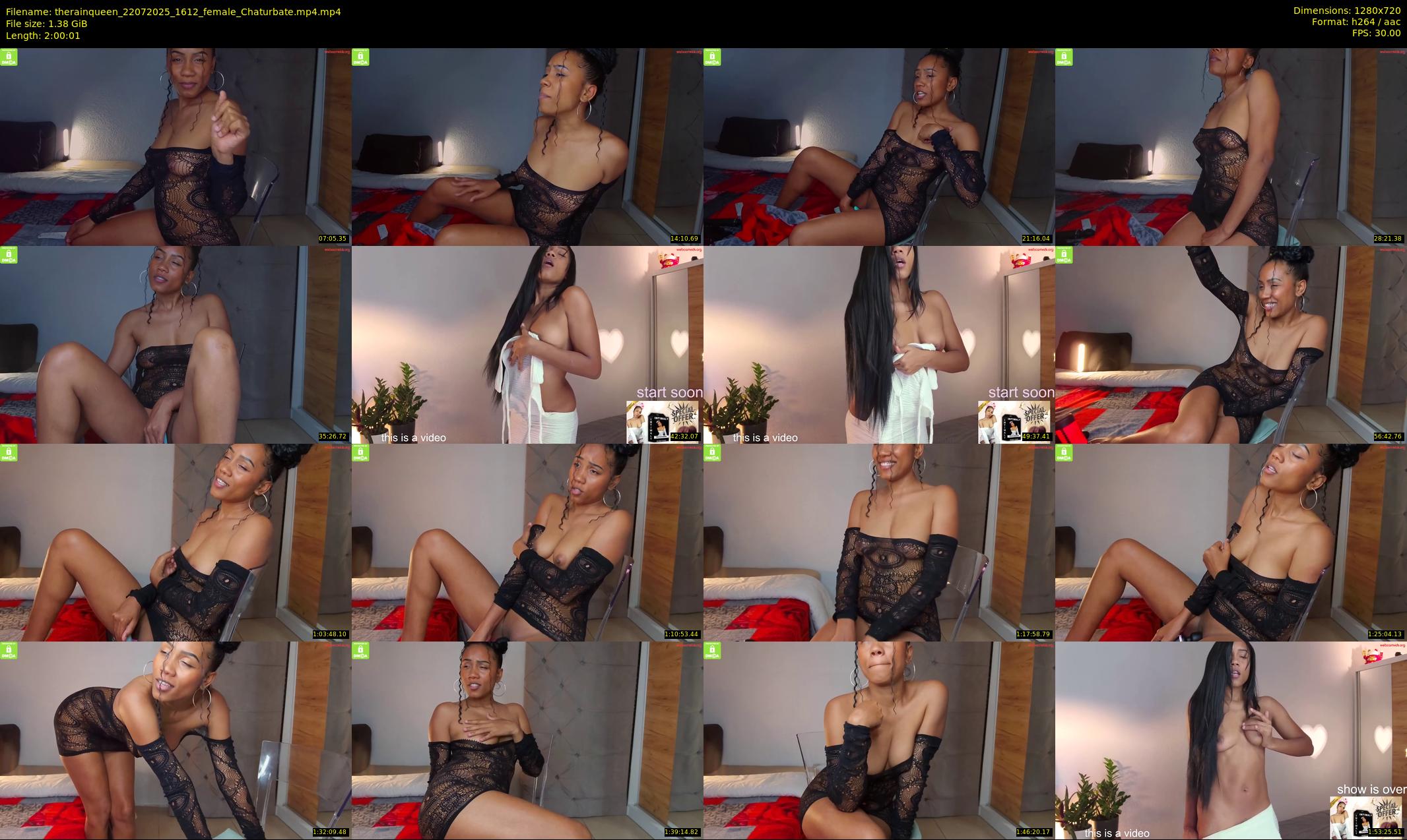 therainqueen — 121 minute Chaturbate female cam show recording, 720p, Jul 22, 2025