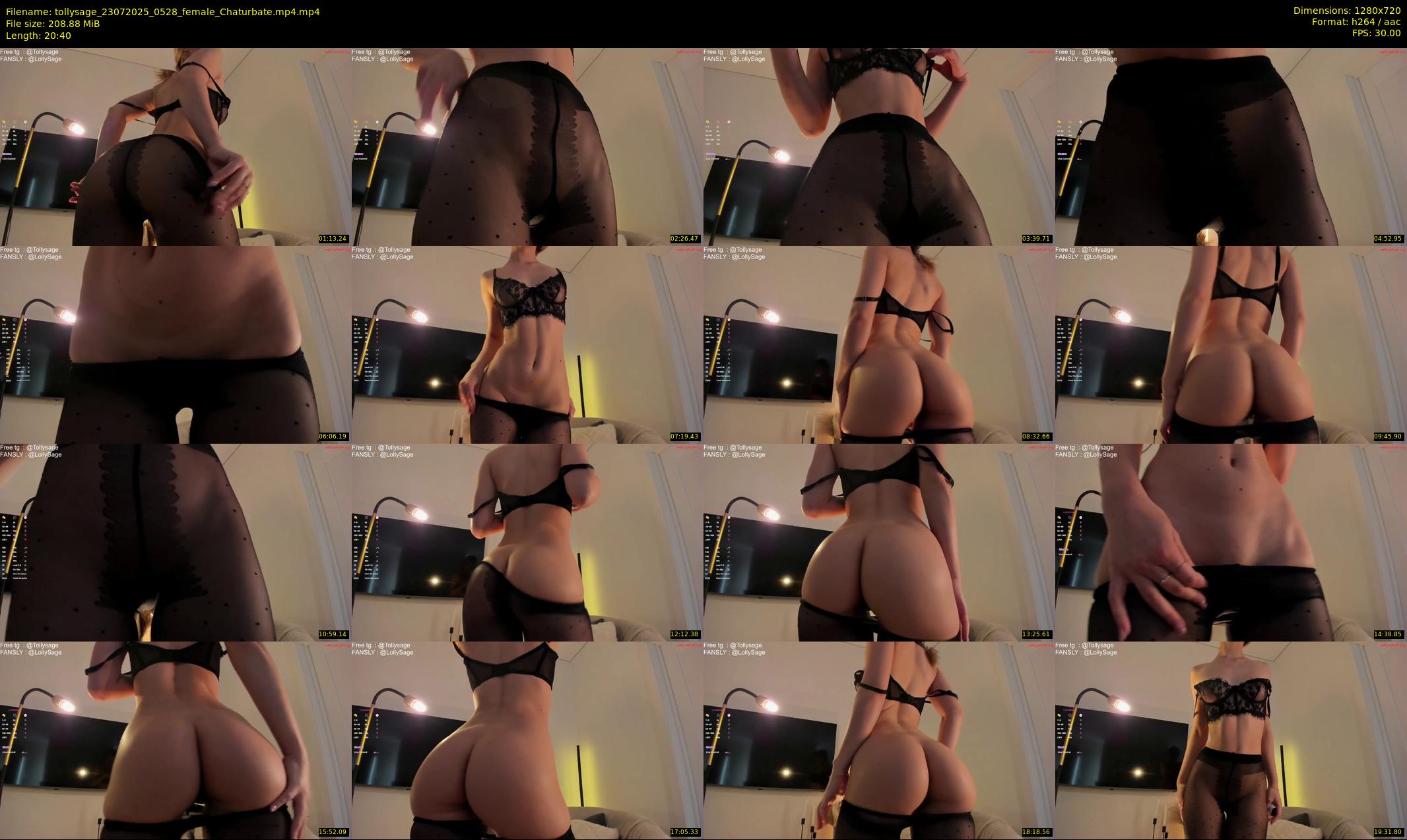 tollysage — 21 minute Chaturbate female cam show recording, 720p, Jul 23, 2025