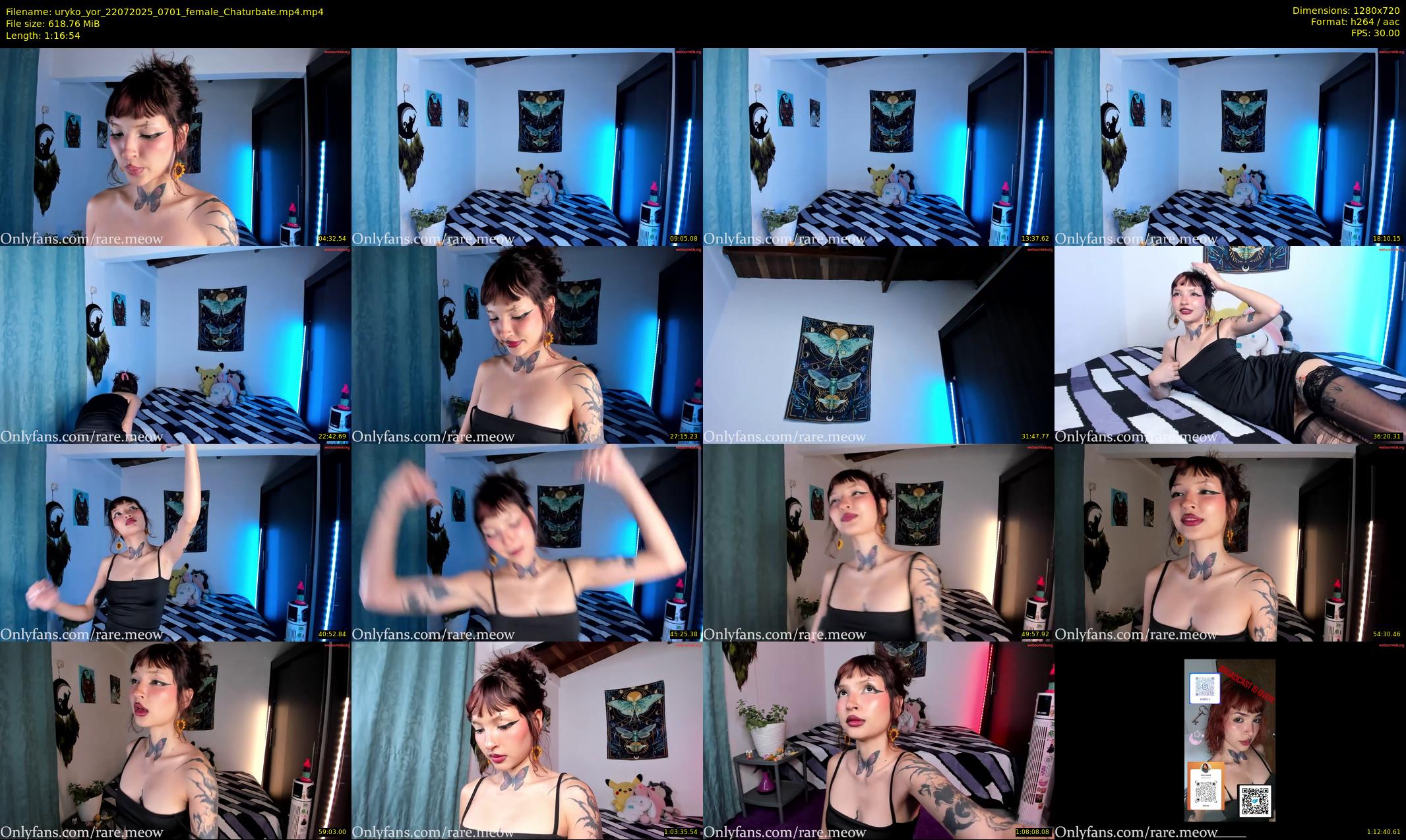 uryko_yor — 77 minute Chaturbate female cam show recording, 720p, Jul 22, 2025