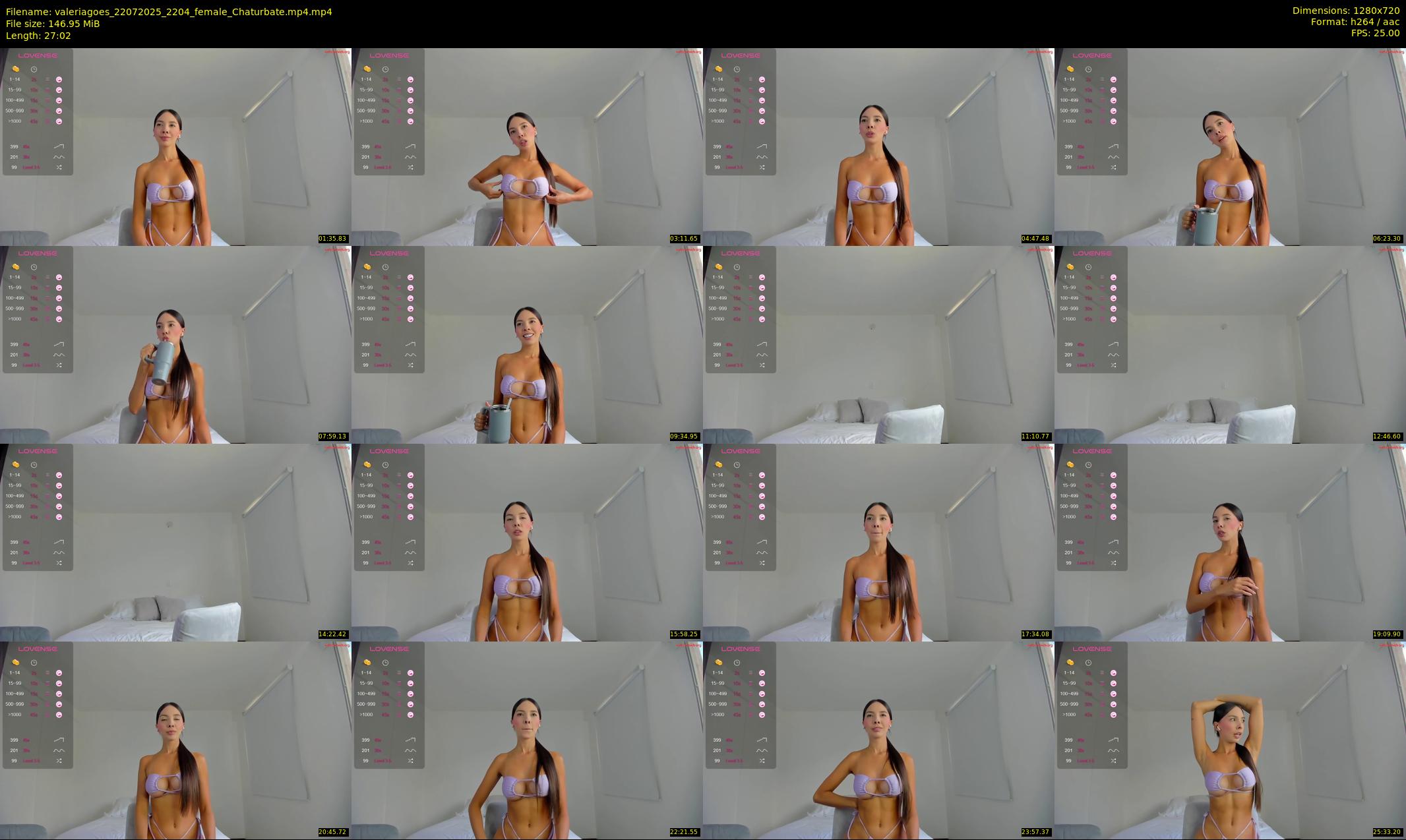 valeriagoes — 28 minute Chaturbate female cam show recording, 720p, Jul 22, 2025