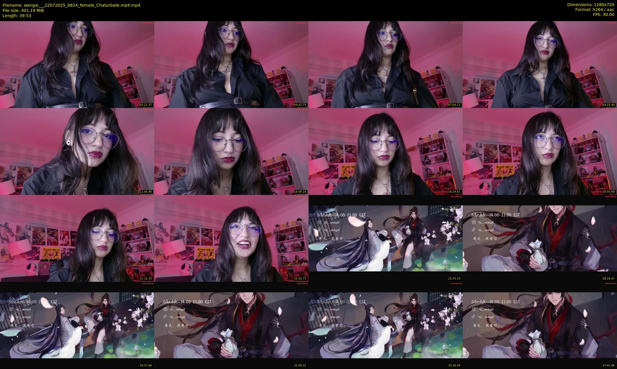 wangxi__ — 40 minute Chaturbate female cam show recording, 720p, Jul 22, 2025