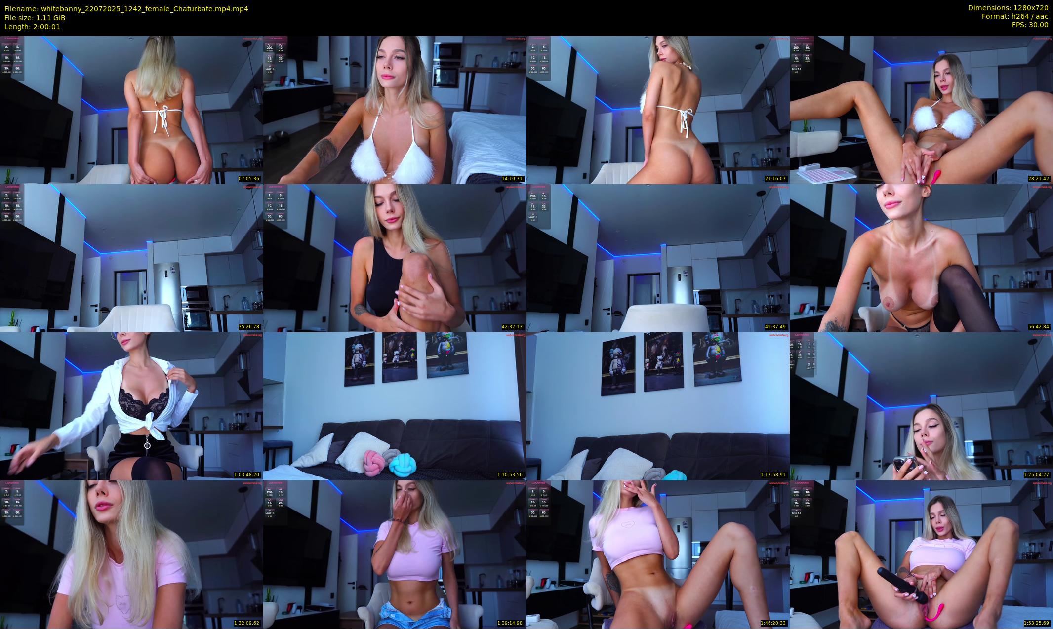 whitebanny — 121 minute Chaturbate couple cam show recording, 720p, Jul 22, 2025