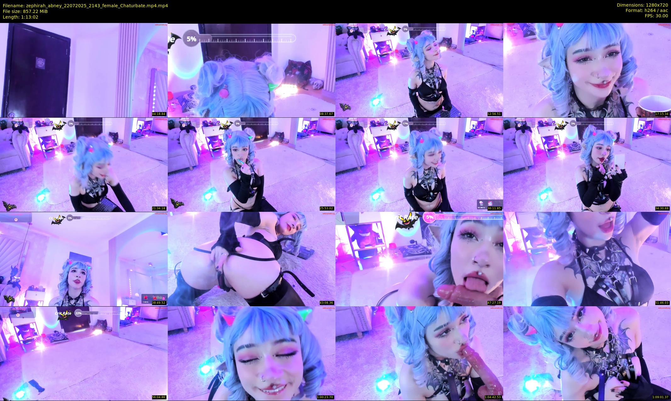 zephirah_abney — 74 minute Chaturbate female cam show recording, 720p, Jul 22, 2025