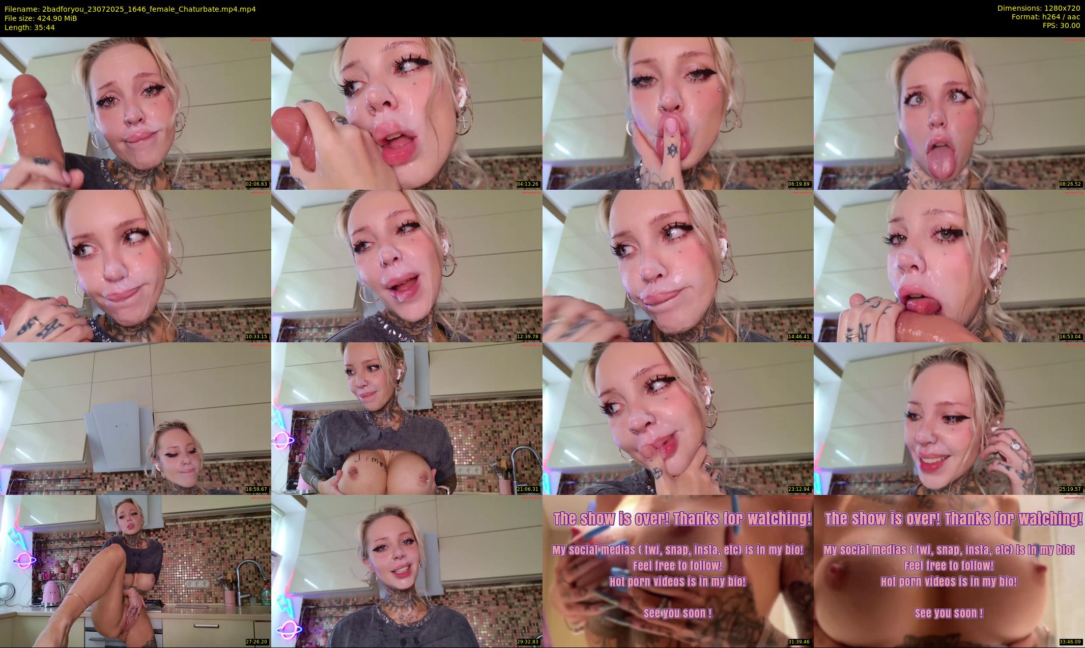 2badforyou — 36 minute Chaturbate couple cam show recording, 720p, Jul 23, 2025