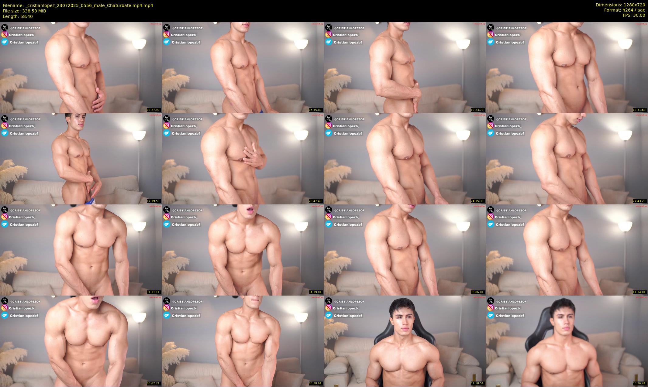 _cristianlopez — 59 minute Chaturbate male cam show recording, 720p, Jul 23, 2025