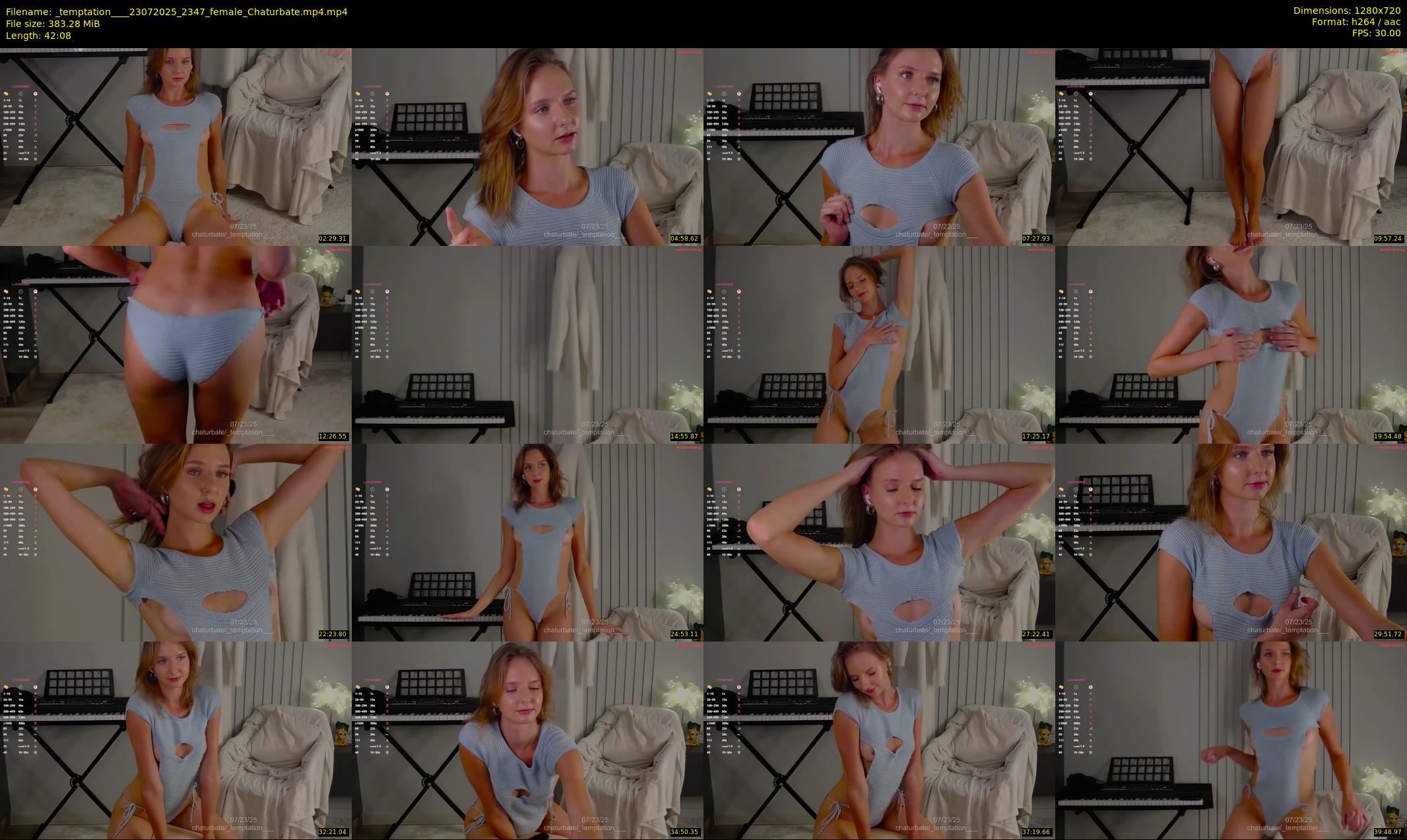 _temptation___ — 43 minute Chaturbate female cam show recording, 720p, Jul 23, 2025