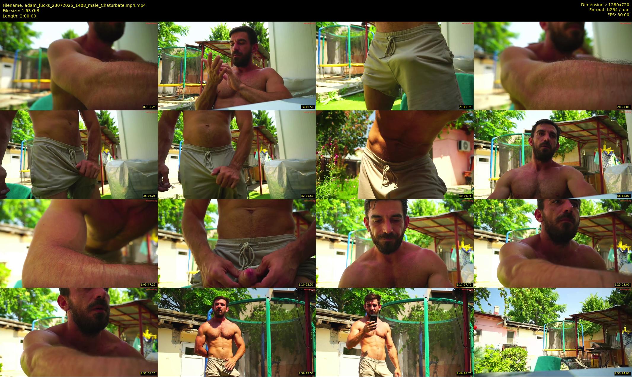 adam_fucks — 120 minute Chaturbate male cam show recording, 720p, Jul 23, 2025