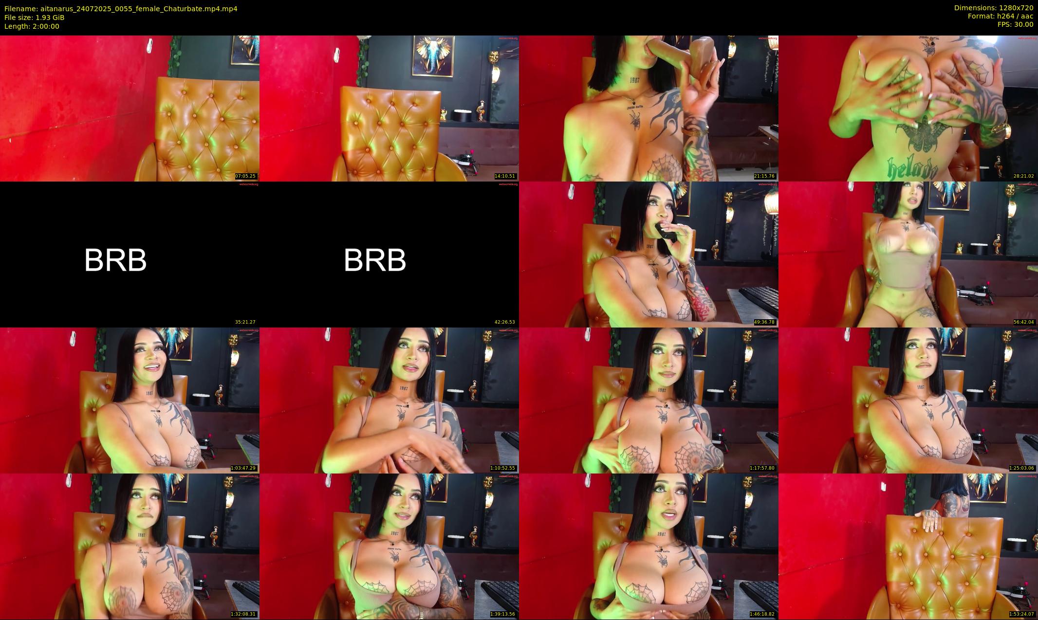 aitanarus — 120 minute Chaturbate female cam show recording, 720p, Jul 24, 2025