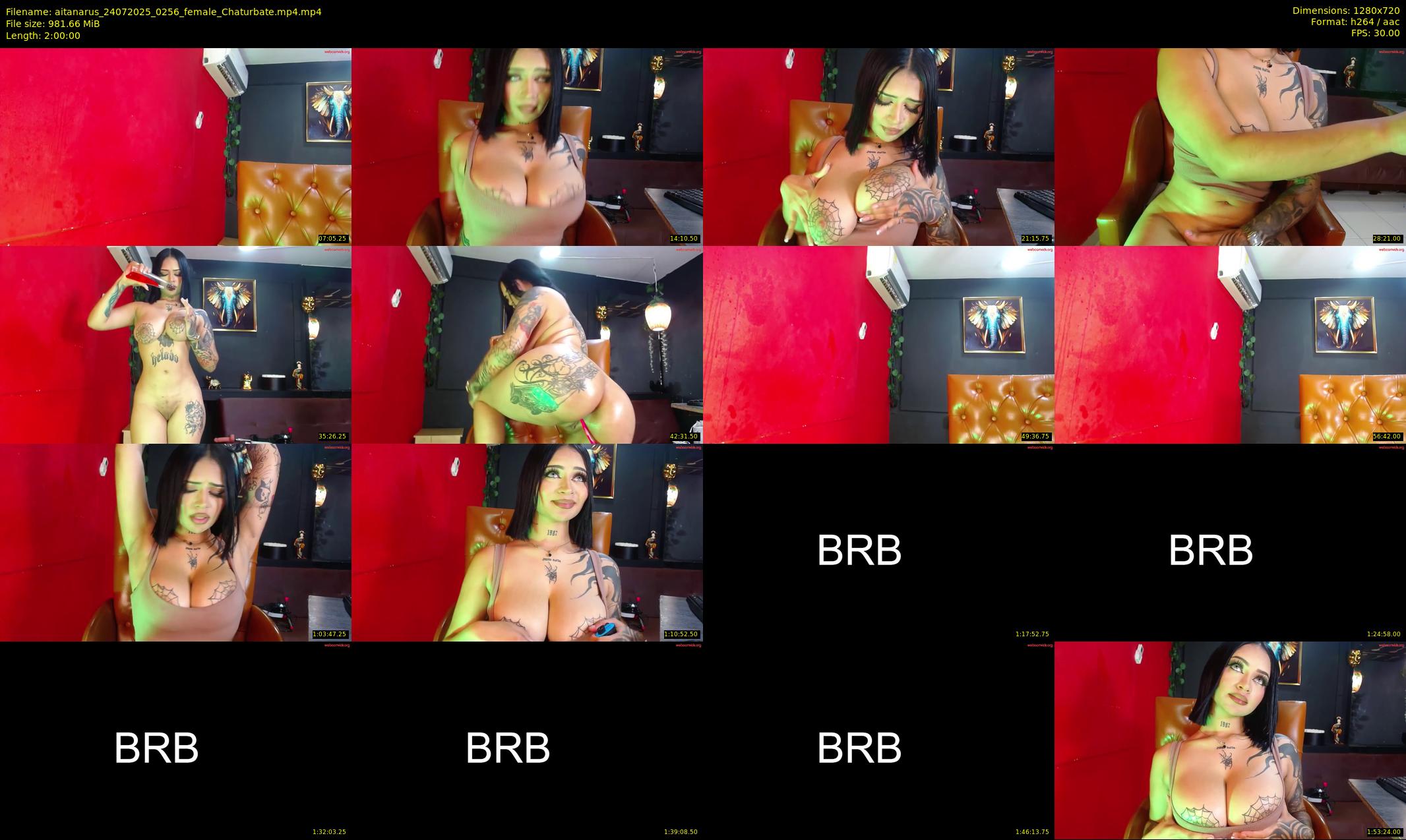 aitanarus — 120 minute Chaturbate female cam show recording, 720p, Jul 24, 2025