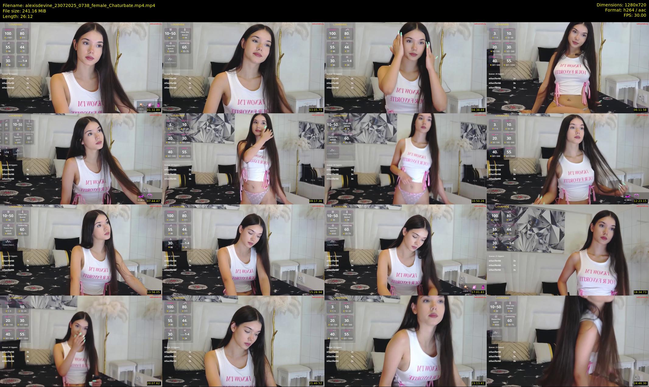 alexisdevine — 27 minute Chaturbate female cam show recording, 720p, Jul 23, 2025