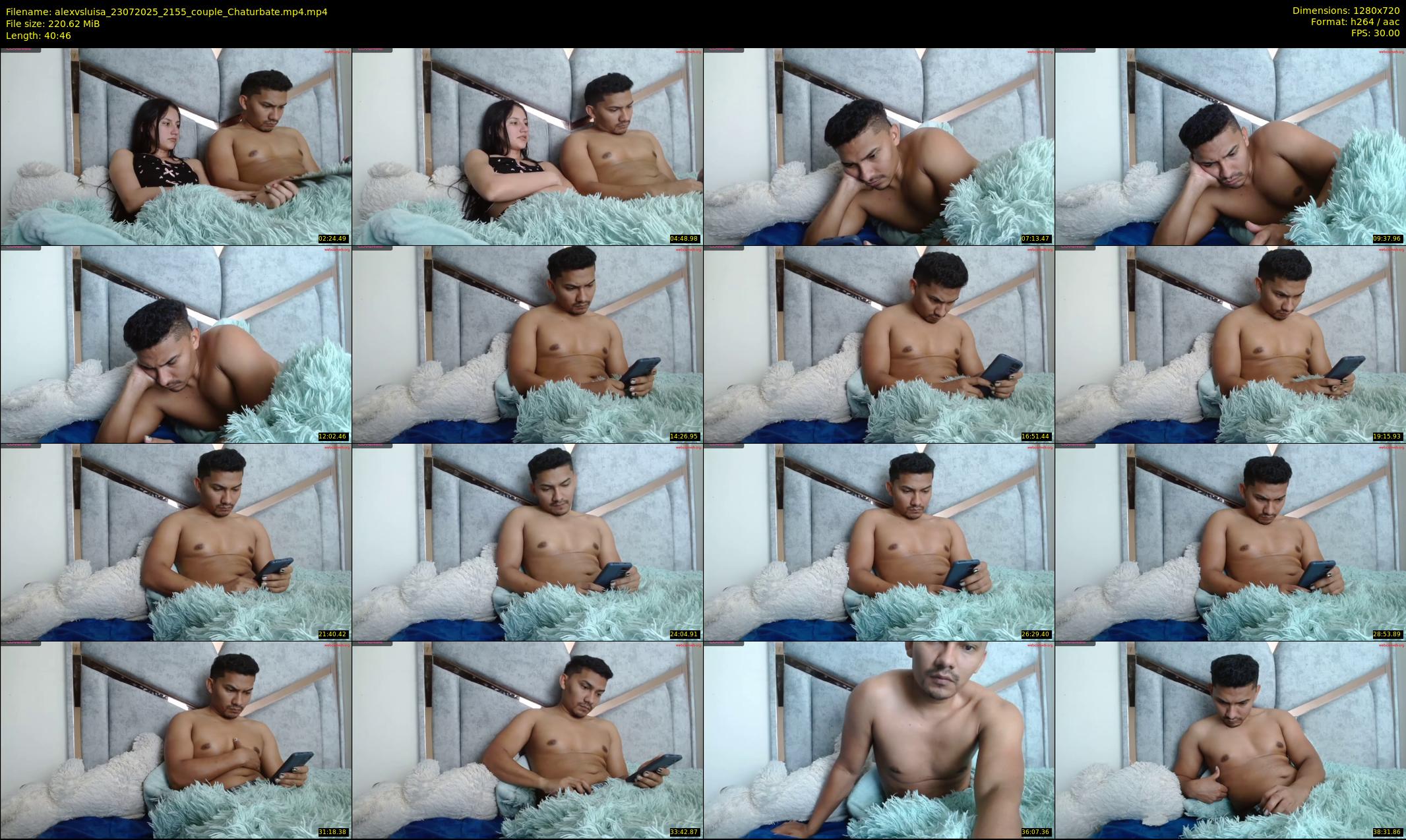 alexvsluisa — 41 minute Chaturbate couple cam show recording, 720p, Jul 23, 2025