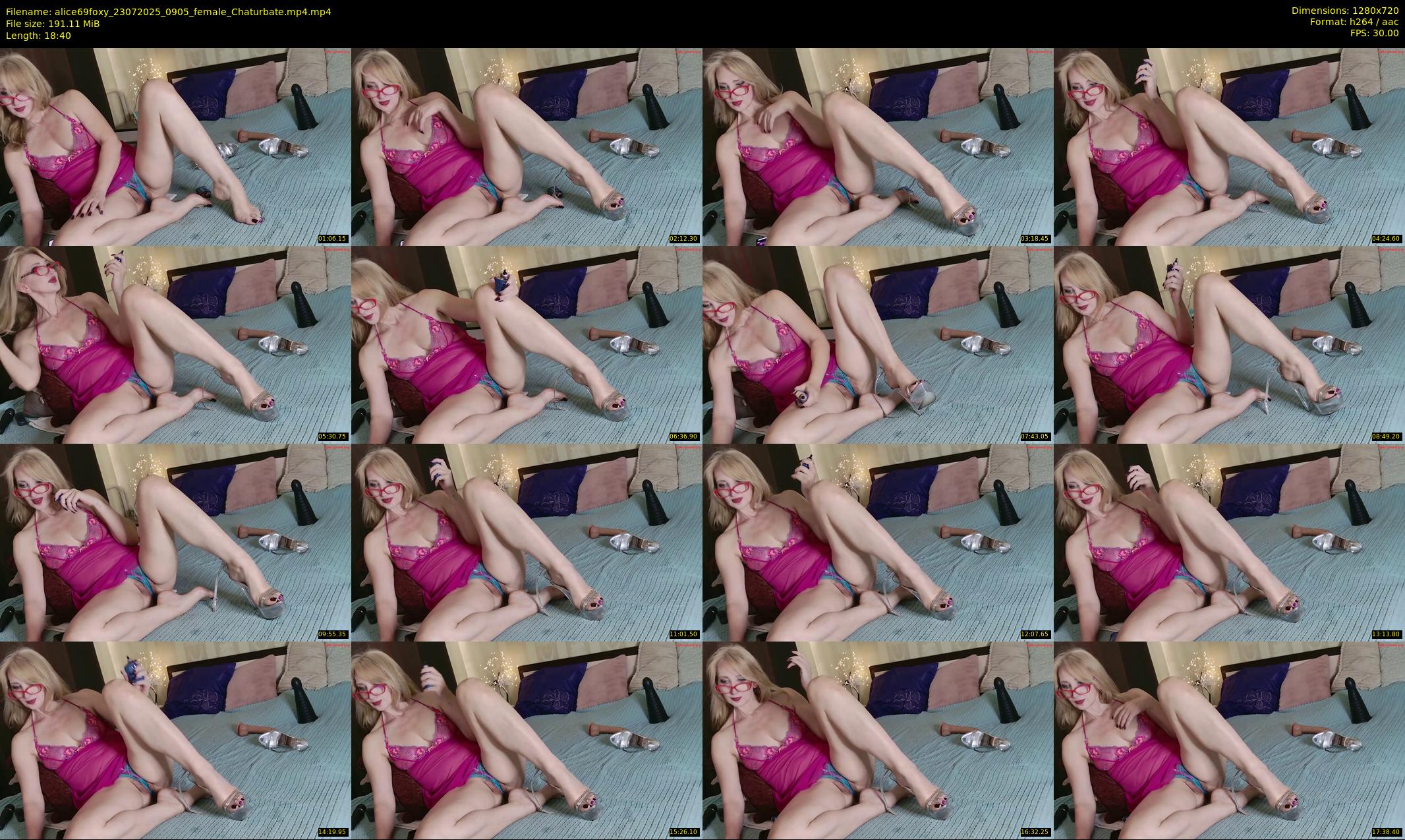 alice69foxy — 19 minute Chaturbate female cam show recording, 720p, Jul 23, 2025
